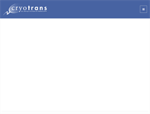 Tablet Screenshot of cryotrans.nl